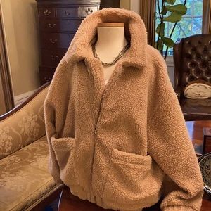 I.AM.GIA Sherpa Teddy Zip Up Jacket